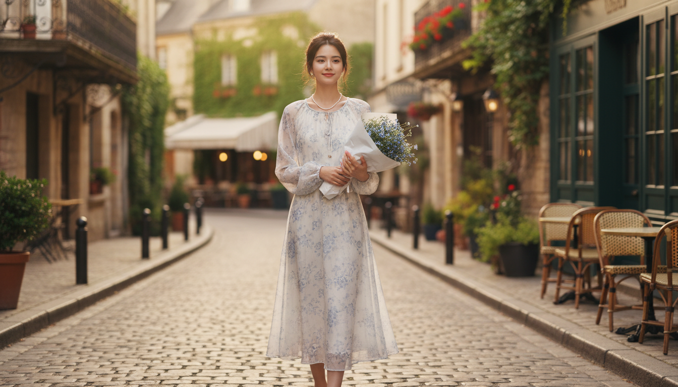 Elegant French Floral Dress Style: Romantic, Polished Fit