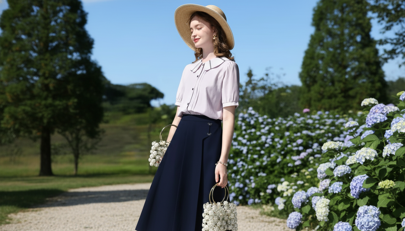 How to Style a Puff Sleeve Blouse with Peter Pan Collar