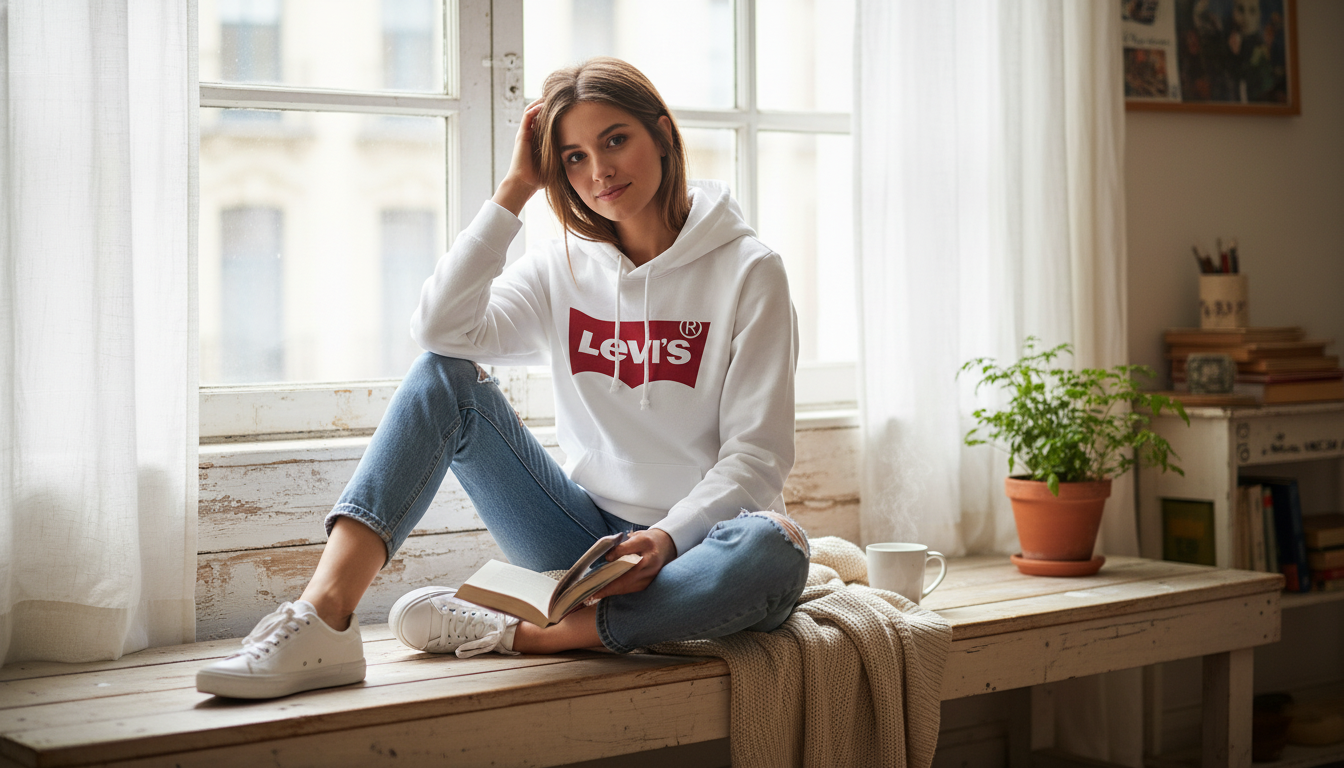 Levi’s Women’s White Hoodie: Fit, Style & Care Tips