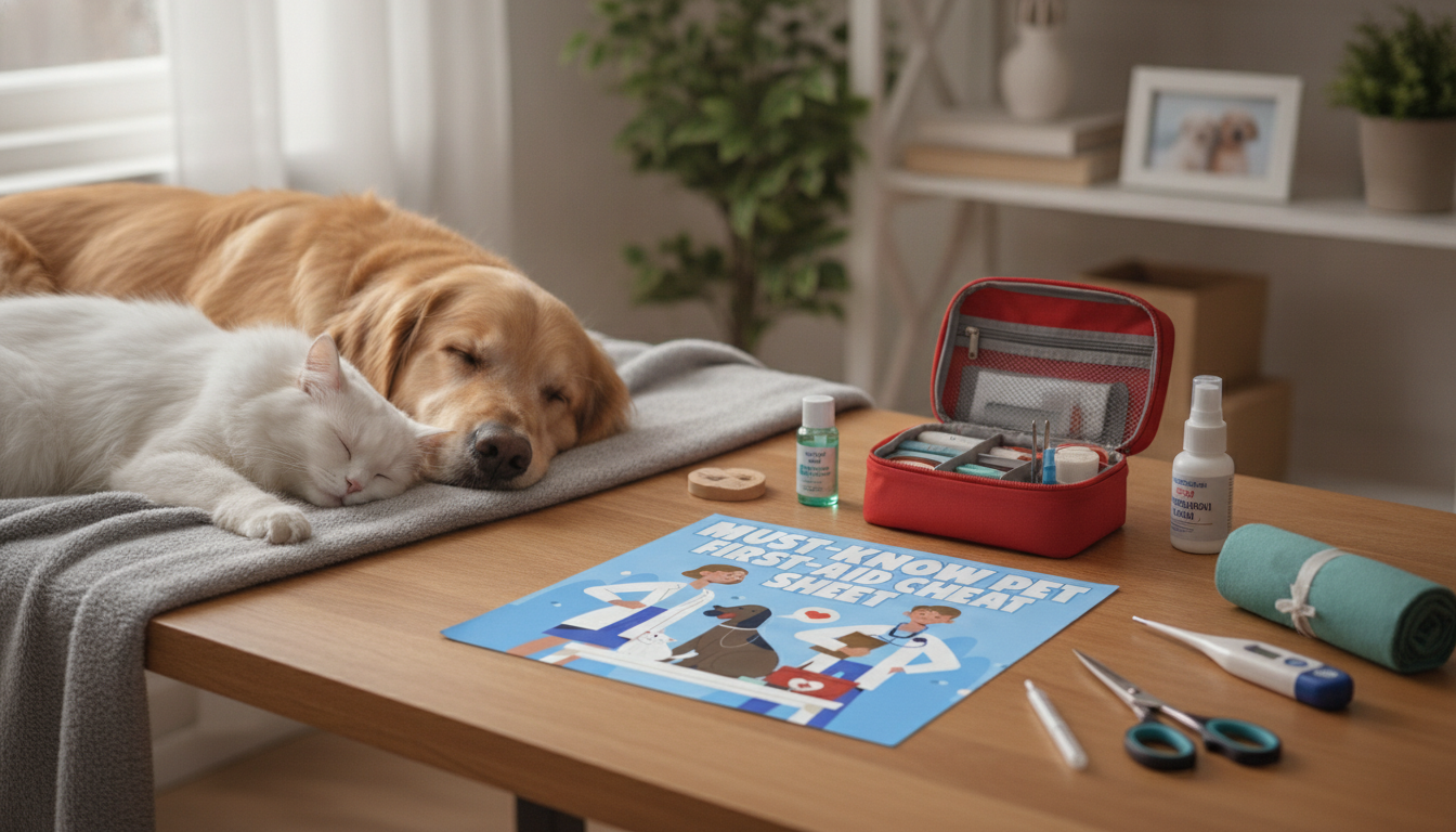 Printable Pet First-Aid Cheat Sheet for Dogs & Cats