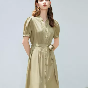 Puff Sleeve Midi Dress: Chic Office Styling Guide
